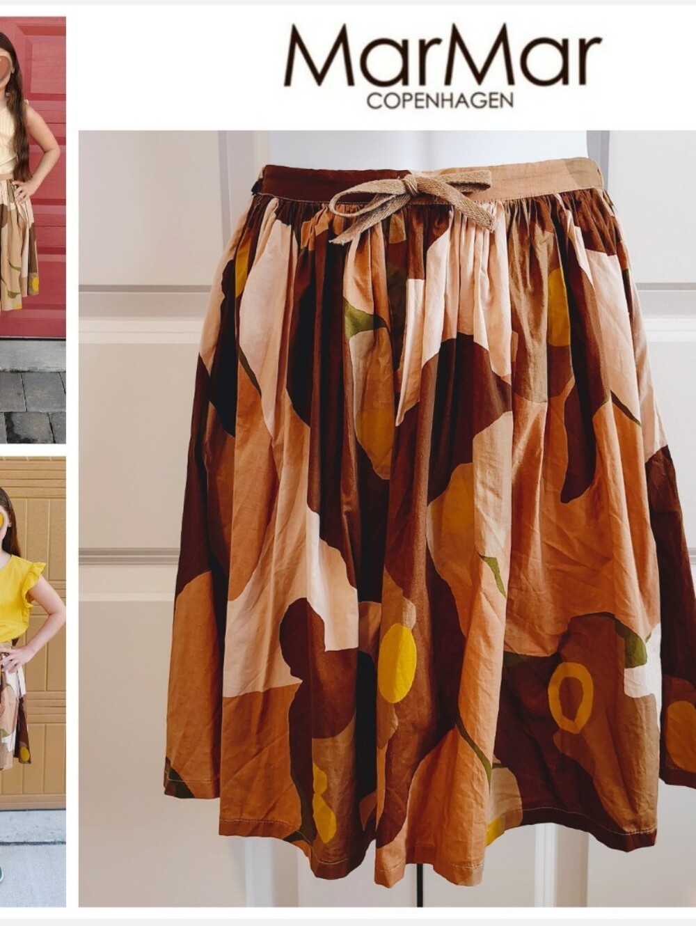 MarMar Copenhagen Crispy Poplin Skirt (Danish Brand)